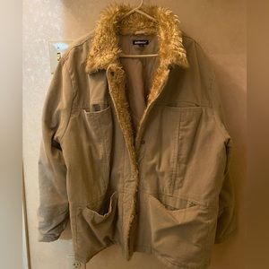 Plus size winter corduroy coat